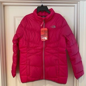 NWT Pink Girls G Andes North Face Puffer Down Jacket Size XL 18